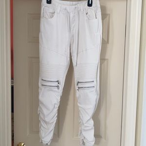 White mens Victorious pants  jogger style